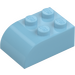 LEGO Medium Azure Slope Brick 2 x 3 with Curved Top (6215)