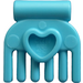 LEGO Medium Azure Small Comb with Heart