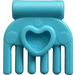 LEGO Medium azuurblauw Klein Comb met Hart