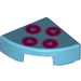 LEGO Azure moyen Tuile 1 x 1 Trimestre Cercle avec Controller Buttons (25269 / 82771)