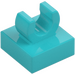 LEGO Medium Azure Tile 1 x 1 with Clip (Raised "C") (15712 / 44842)