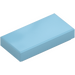 LEGO Medium Azure Tile 1 x 2 with Groove (3069)