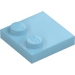 LEGO Medium Azure Tile 2 x 2 with Studs on Edge (33909)