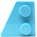 LEGO Medium azuurblauw Wig Plaat 2 x 2 Vleugel Links (24299)