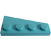 LEGO Medium Azure Kile Plade 2 x 4 Vinge Venstre (41770)