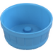 LEGO Medium Blue Barrel 4.5 x 4.5 with Axle Hole (64951)