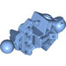 LEGO Medium blauw Bionicle Vahki Lower Been Sectie met Twee Bal Joints en Drie Pin Gaten (47328)