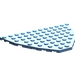 LEGO Medium Blue Boat Bow Plate 12 x 8 (47405)