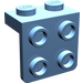 LEGO Medium Blue Bracket 1 x 2 with 2 x 2 (21712 / 44728)