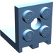 LEGO Bleu moyen Support 2 x 2 - 2 x 2 En haut (3956 / 35262)