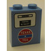LEGO Bleu moyen Brique 1 x 2 x 2 avec &#039;TEXAS TEA&#039; Gas Pump Autocollant avec porte-goujon intérieur (3245)