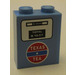 LEGO Medium blauw Steen 1 x 2 x 2 met &#039;TEXAS TEA&#039; Gas Pump Sticker met noppenhouder aan de binnenzijde (3245)