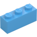 LEGO Medium Blue Brick 1 x 3 (3622)