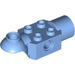 LEGO Medium Blue Brick 2 x 2 with Horizontal Rotation Joint and Socket (47452)