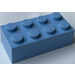 LEGO Bleu moyen Brique Aimant - 2 x 4 (30160)