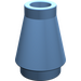 LEGO Medium Blue Cone 1 x 1 without Top Groove