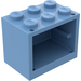 LEGO Bleu Moyen Armoire 2 x 3 x 2 avec des tenons pleins (4532)