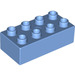 LEGO Medium blauw Duplo Steen 2 x 4 (3011 / 31459)
