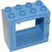 LEGO Mittelblau Duplo Tür Rahmen 2 x 4 x 3 mit erhöhter Türkontur und gerahmtem Rücken (2332)