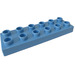 LEGO Medium blauw Duplo Plaat 2 x 6 (98233)