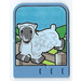 LEGO Bleu moyen Explore Story Builder Card Farmyard Fun avec sheep Sauter over Clôture Modèle (43984)