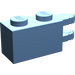LEGO Mittelblau Scharnier Backstein 1 x 2 Verriegeln mit Dual Finger auf Ende Horizontal (30540 / 54672)