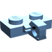 LEGO Bleu moyen Charnière assiette 1 x 2 avec Verticale Verrouillage Stub avec rainure inférieure (44567 / 49716)
