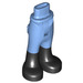 LEGO Bleu moyen Hanche avec Pants avec Noir Boots (2277 / 16925)