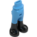 LEGO Medium Blue Minidoll Hip with Trousers with Back Pockets with Black Boots (2277 / 16925)