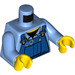 LEGO Mittelblau Minifig Torso mit Overalls (973 / 76382)