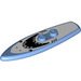 LEGO Bleu moyen Minifigure Planche de bodyboard avec Requin face (17947 / 32991)
