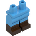 LEGO Medium Blue Minifigure Hips and Legs with Dark Brown Boots (3815 / 21019)