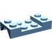 LEGO Medium blauw Spatbord Plaat 2 x 4 met Boog zonder opening (3788)