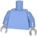 LEGO Medium Blue Plain Minifig Torso with Medium Blue Arms and Medium Stone Hands (973)