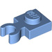 LEGO Medium Blue Plate 1 x 1 with Vertical Clip (Thick &#039;U&#039; Clip) (4085 / 60897)