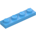 LEGO Medium blå Plate 1 x 4 (3710)