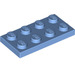 LEGO Medium Blue Plate 2 x 4 (3020)