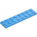 LEGO Medium blå Plate 2 x 8 (3034)