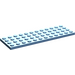 LEGO Medium blauw Plaat 4 x 12 (3029)