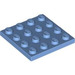 LEGO Mittelblau Platte 4 x 4 (3031)
