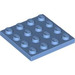 LEGO Medium Blue Plate 4 x 4 (3031)