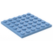 LEGO Azul medio Placa 6 x 6 (3958)