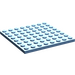 LEGO Mittelblau Platte 8 x 8 (41539 / 42534)