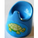 LEGO Medium Blue Pottie with Tortoise Sticker (33050)