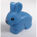 LEGO Medium Blue Rabbit with Pink Nose and Black Round Eyes (33026 / 49584)