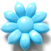 LEGO Mittelblau Scala Blume mit Nine Klein Blütenblätter