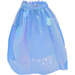 LEGO Medium Blue Sheer Skirt with Shimmery Layer