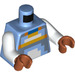 LEGO Medium Blue Skull Arena Player 2 Minifig Torso (973 / 76382)