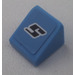 LEGO Medium blauw Helling 1 x 1 (31°) met &quot;5&quot; met Wit Outline Sticker (50746)