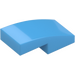 LEGO Mellanblå Backe 1 x 2 Böjd (11477)